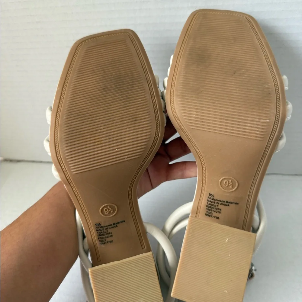 A New Day Off-White Strappy Sandals - Picture 5 of 6